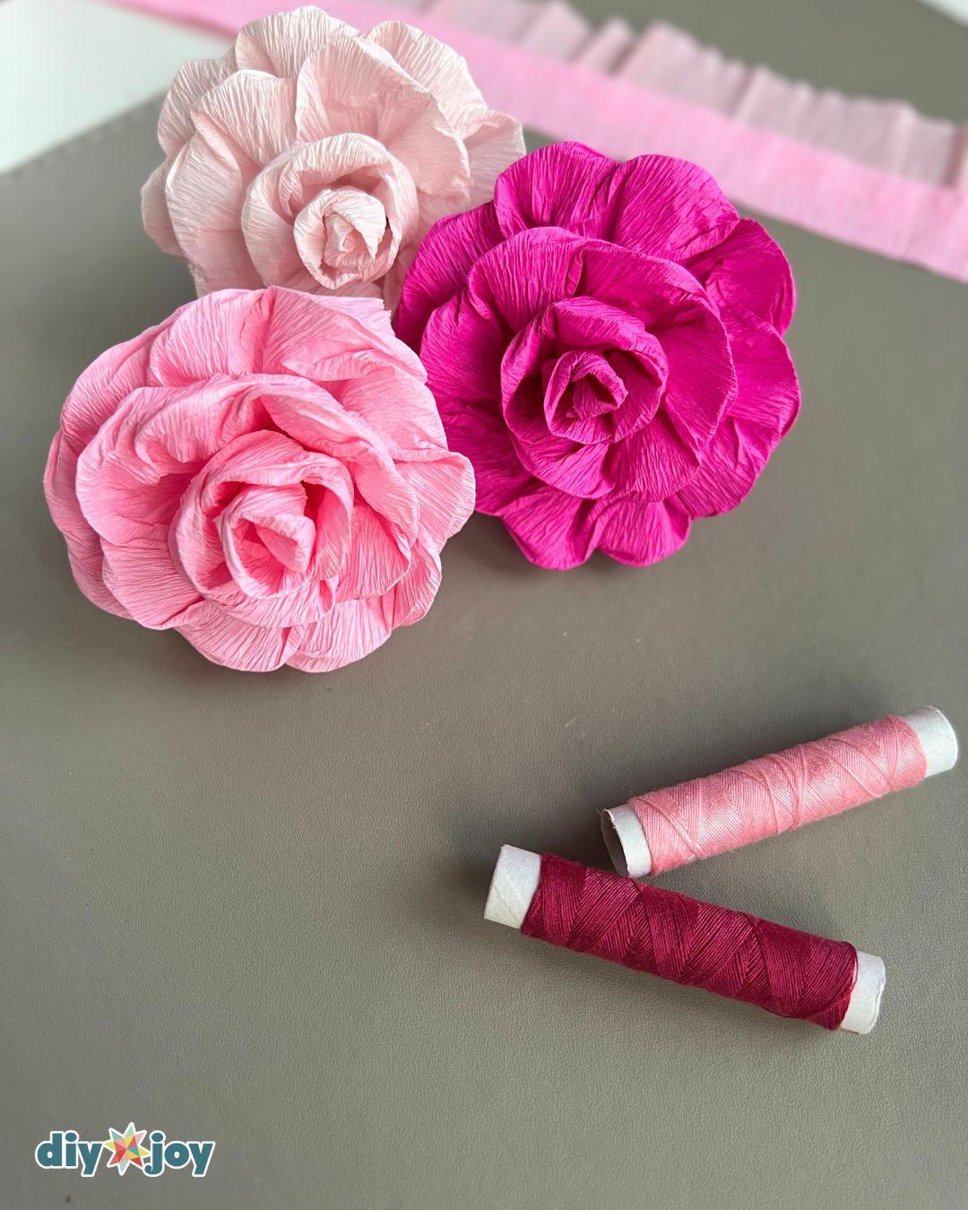 Homemade Crepe Paper Flowers — crepe paper flowers tutorial