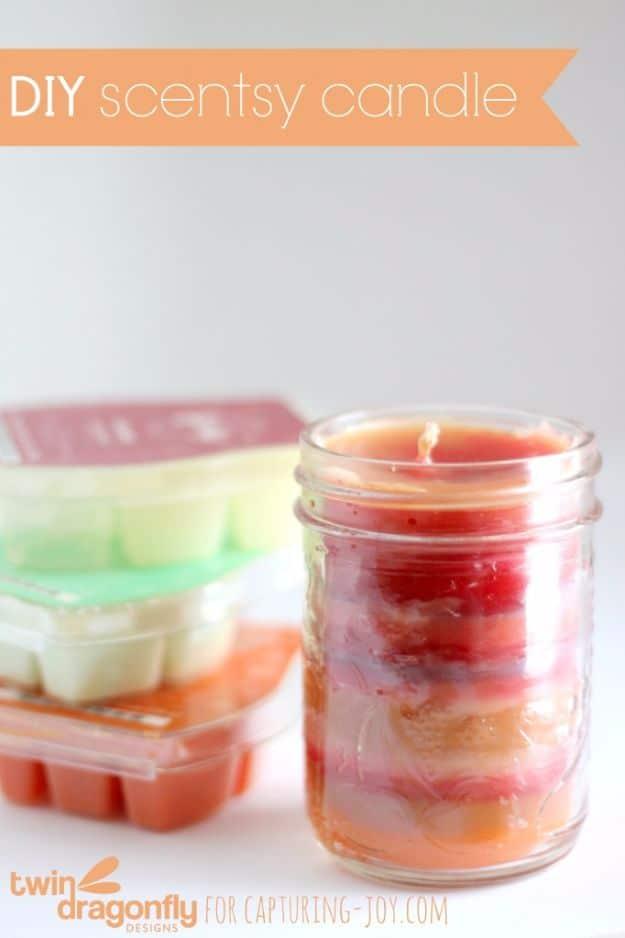 DIY Scentsy Candle, a pretty DIY candle idea for the home and perfect for a relaxing night in and it looks great in person