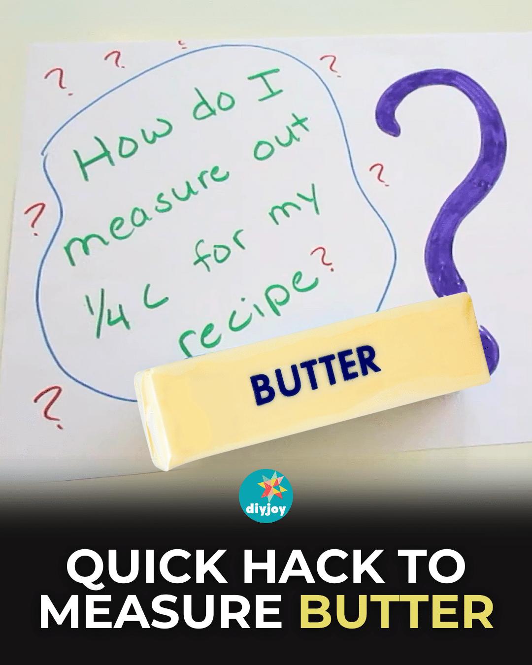How to Measure Butter Easily
