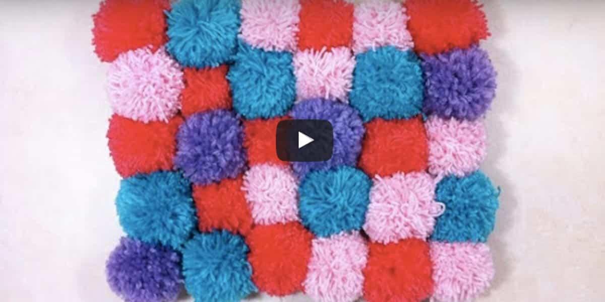 Cozy, Soft & Plush Pom Pom Rug is so Easy to Make!