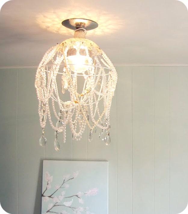 DIY Crystal Chandelier, a creative DIY chandelier worth making for the home and a favorite pick from this roundup