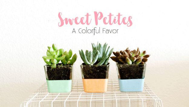 Succulent Wedding Favor, an elegant handmade touch for the reception table and an easy favor project worth the extra effort
