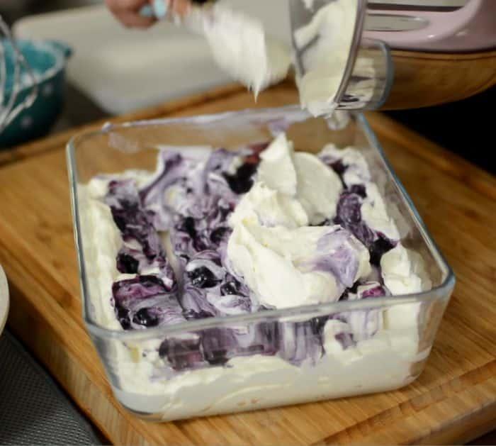 Homemade Blueberry Cheesecake Ice Cream Ingredients