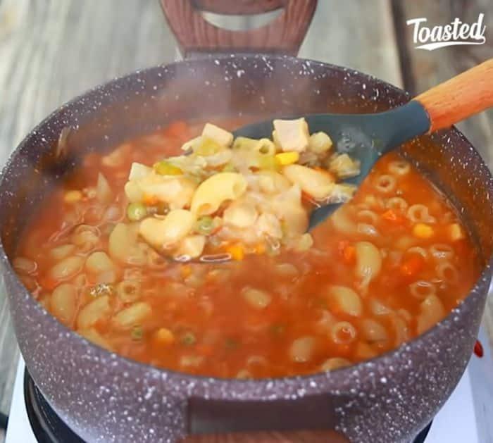 Easy Chicken Macaroni Soup Recipe Instructions
