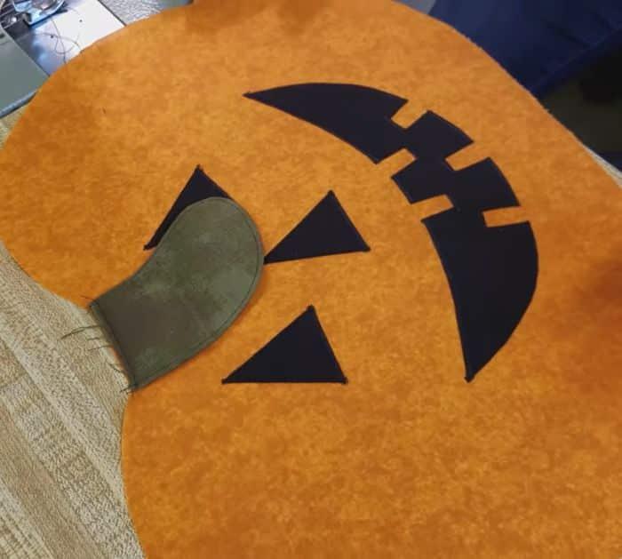 Halloween Jack O' Lantern Pumpkin Placemats Project