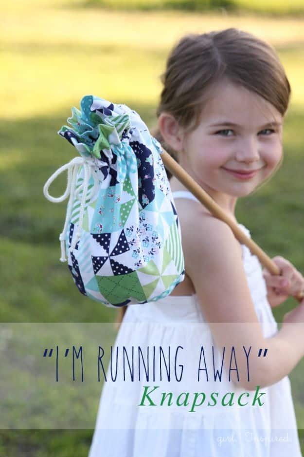 Cute Knapsack, one worth bookmarking from this list and a project that comes together in an afternoon