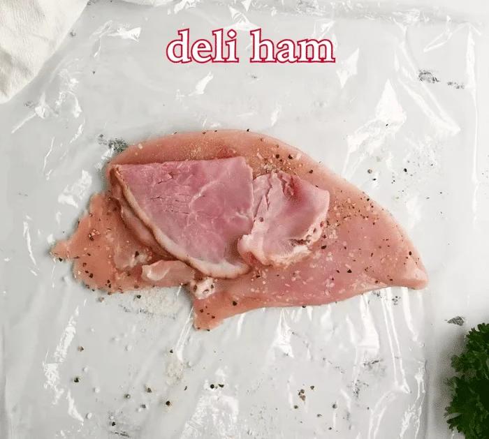 Ingredients for Chicken Cordon Bleu