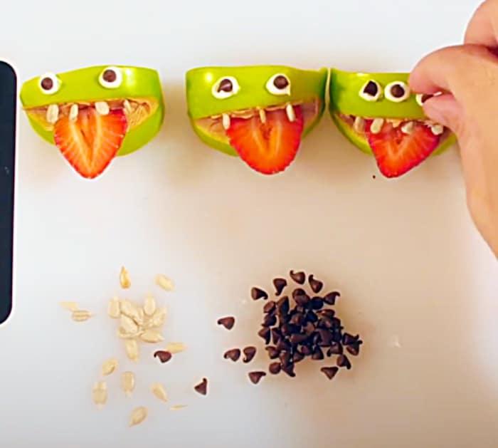 Candy Apple Snack - Healthy Halloween Snack - Party Favors For Halloween
