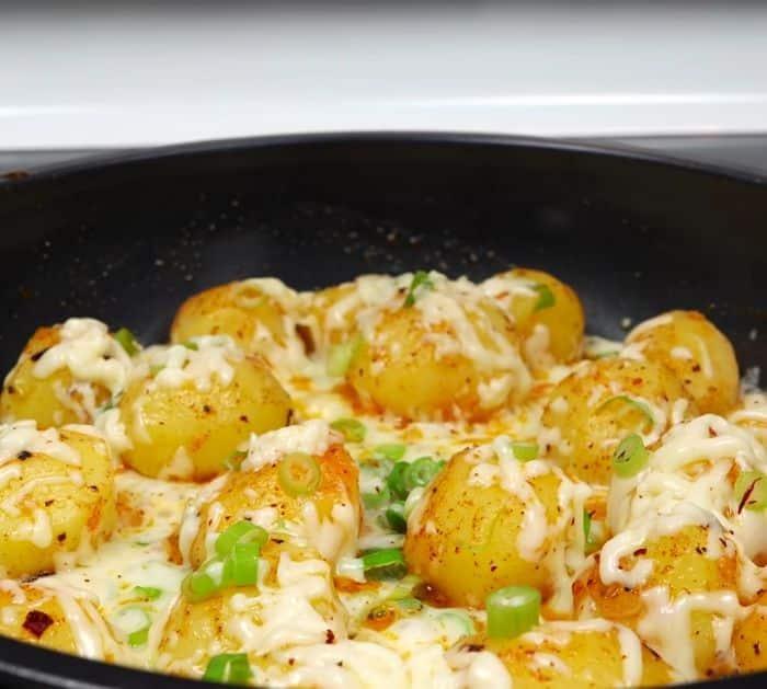 Cheesy Fried Potatoes Recipe