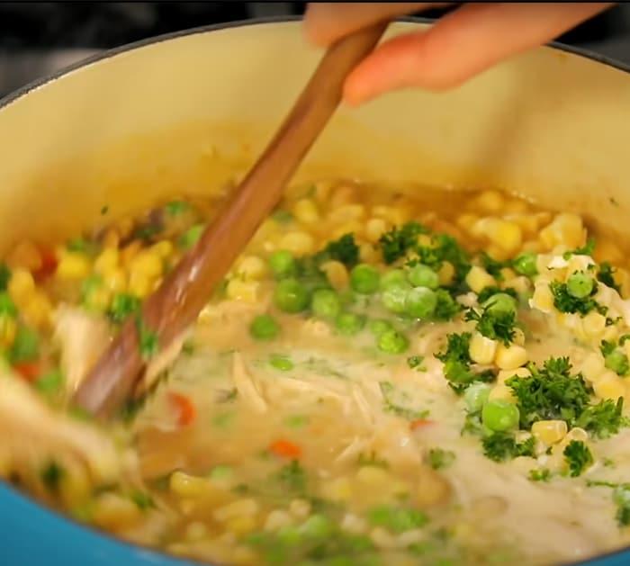 how to cook chicken pot pie soup