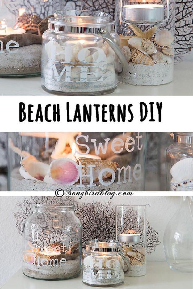 Beach Lanterns DIY, a seaside home accent, easy to scale up for a whole batch and a keepsake worth handing down