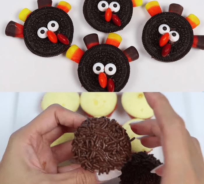 Ingredients for Chocolate Turkey Cupcake