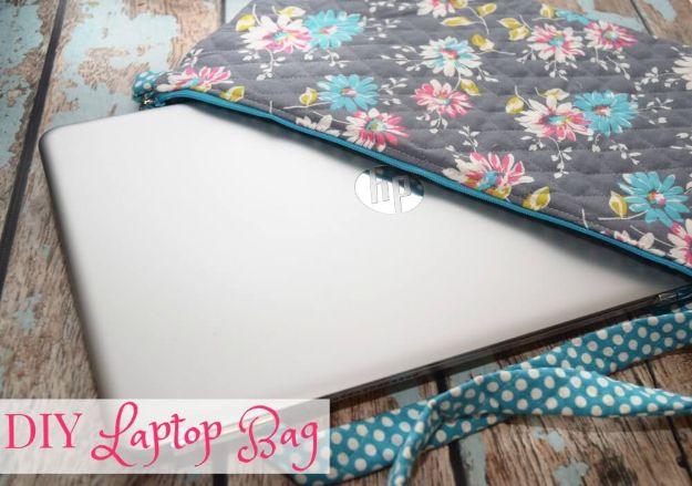 Back to School DIY Laptop Bag, a diy laptop bag, simple enough for a first try and an idea worth saving for later