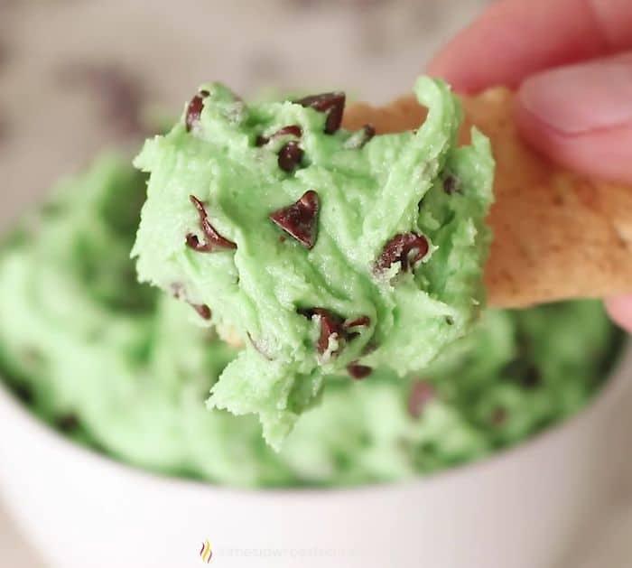 How To Make Mint Chocolate Chip Cookie Dough Dip