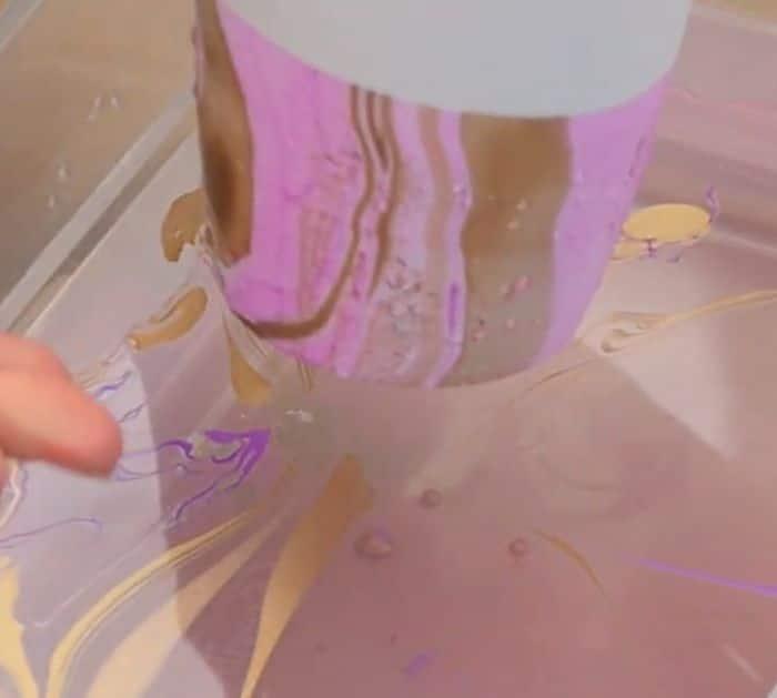 Easy Pot Marble Painting Technique Tutorial