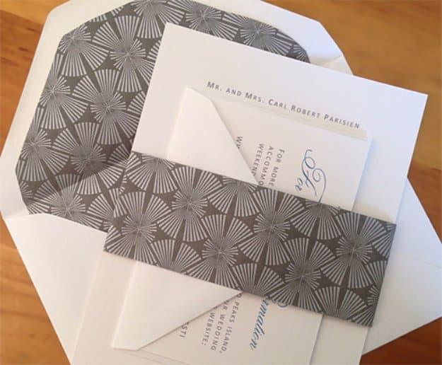 DIY Wedding Invitiations - Elegant DIY Invitation using Microsoft Word - Templates, Free Printables and Wording | Tutorials for Unique, Rustic, Elegant and Vintage Homemade Invites