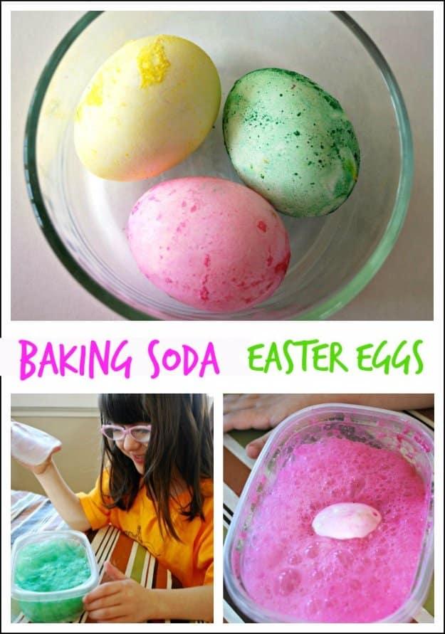 Easter Egg Decorating Ideas - Baking Soda Easter Eggs - Creative Egg Dye Tutorials and Tips - DIY Easter Egg Projects for Kids and Adults