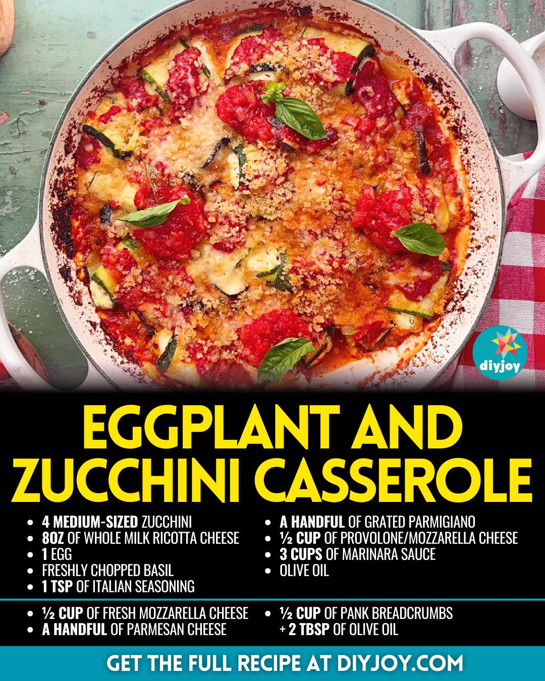 Healthy Eggplant and Zucchini Casserole Recipe