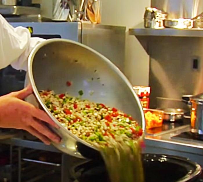 Mix All The Vegetables And Black-Eyed Peas Together To Make Hoppin' John