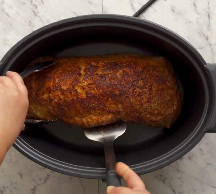 How to roast pork loin with a crockpot