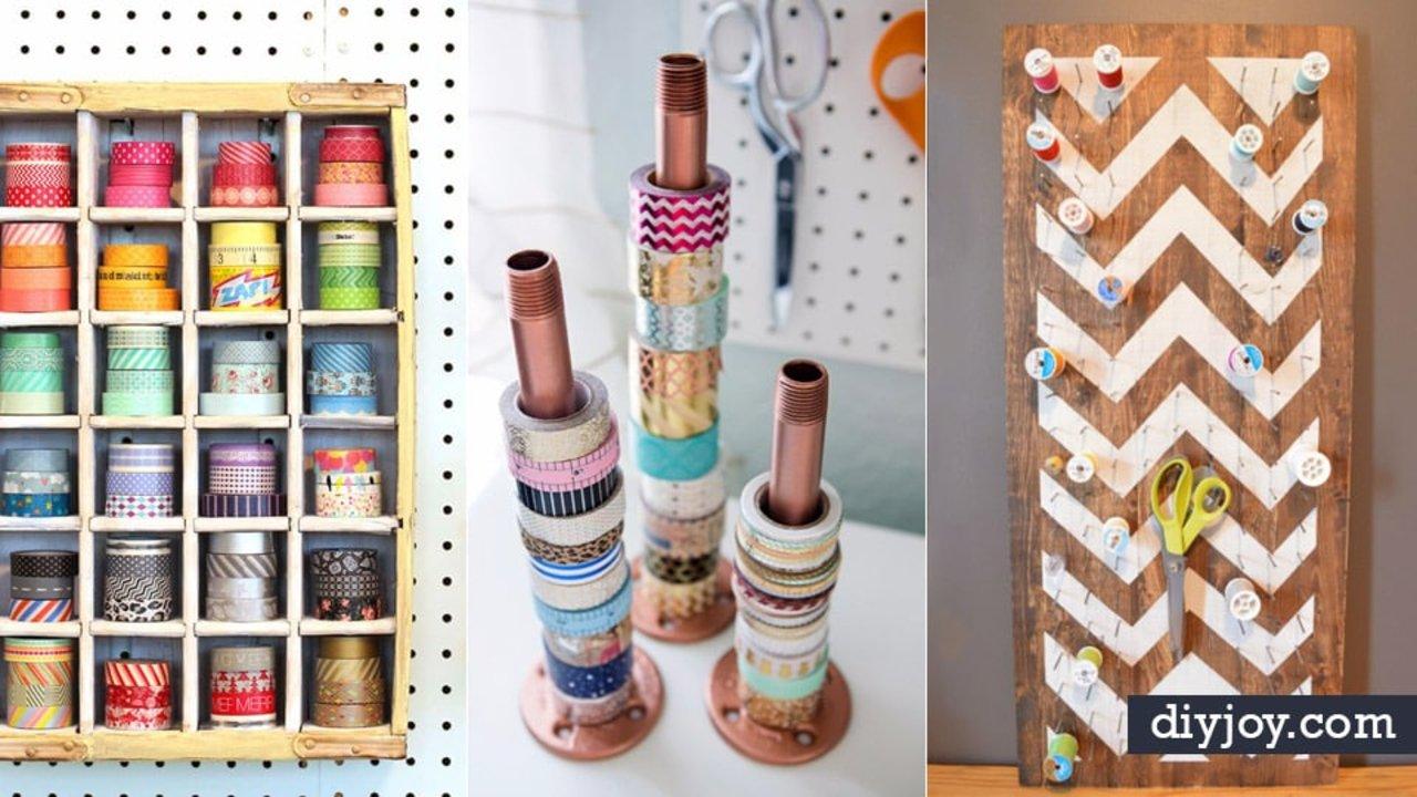 20 Clever Craft Room Storage Ideas and Builds