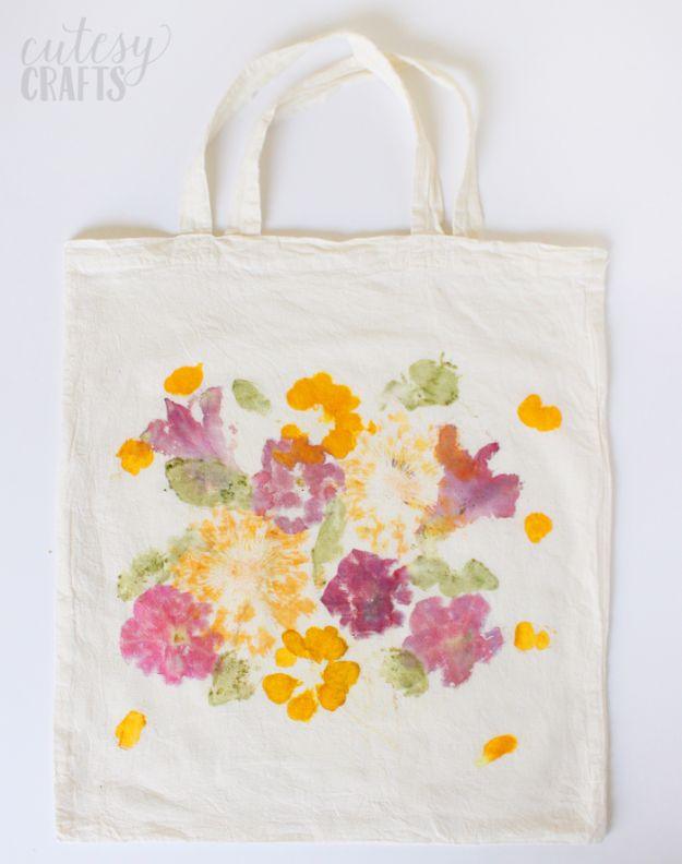 Pounded Flower Tote, a mothers day gift idea, a genuinely useful gift for well under the usual price