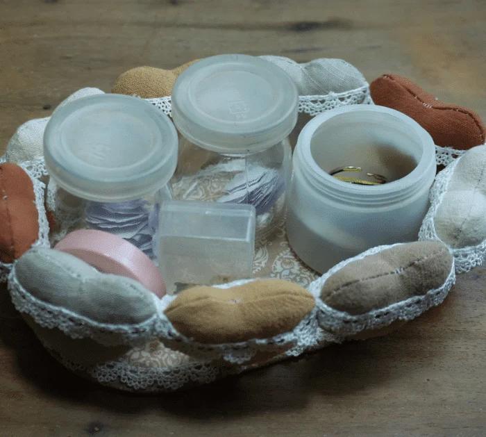 How to Make Fabric Hearts Storage Basket