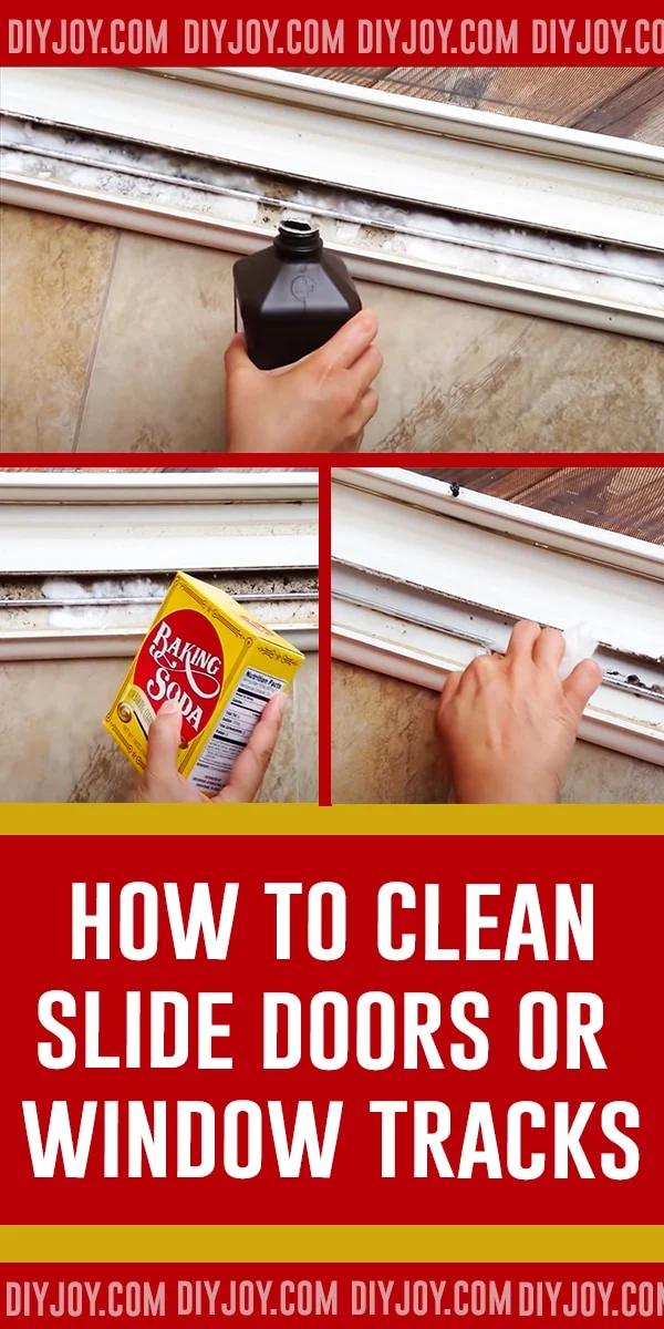 How To Clean Slide Doors Or Window Tracks - Baking Soda Cleaning Tips