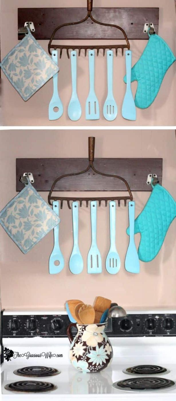 Rustic Utensil Holder, quick enough to finish before nap time and warmth that a plain corner was missing