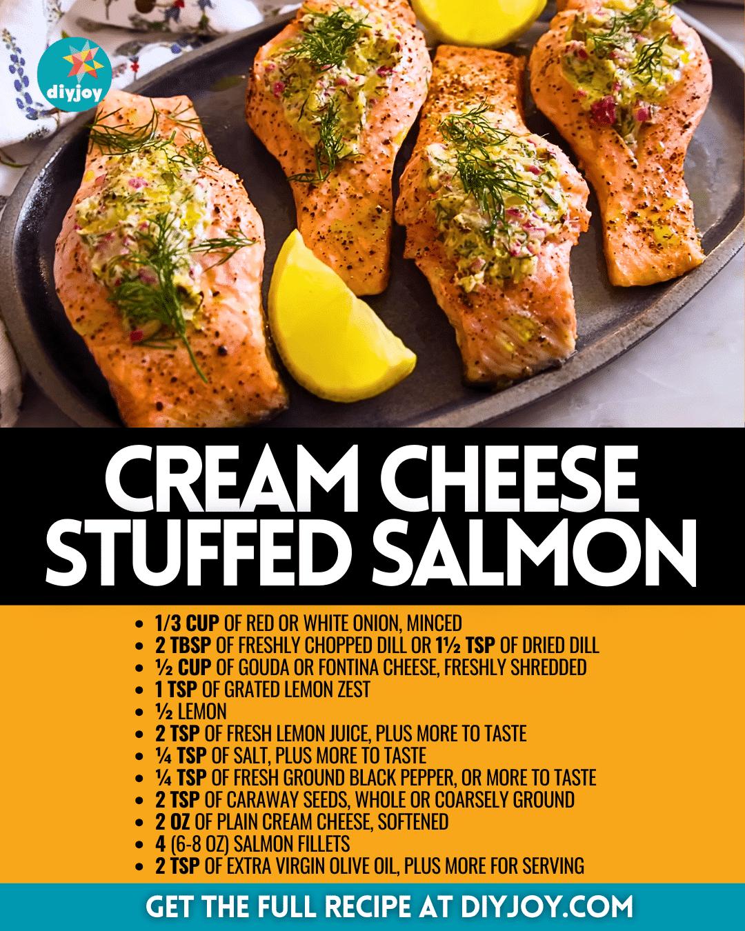 Easy Cream Cheese-Stuffed Salmon Recipe