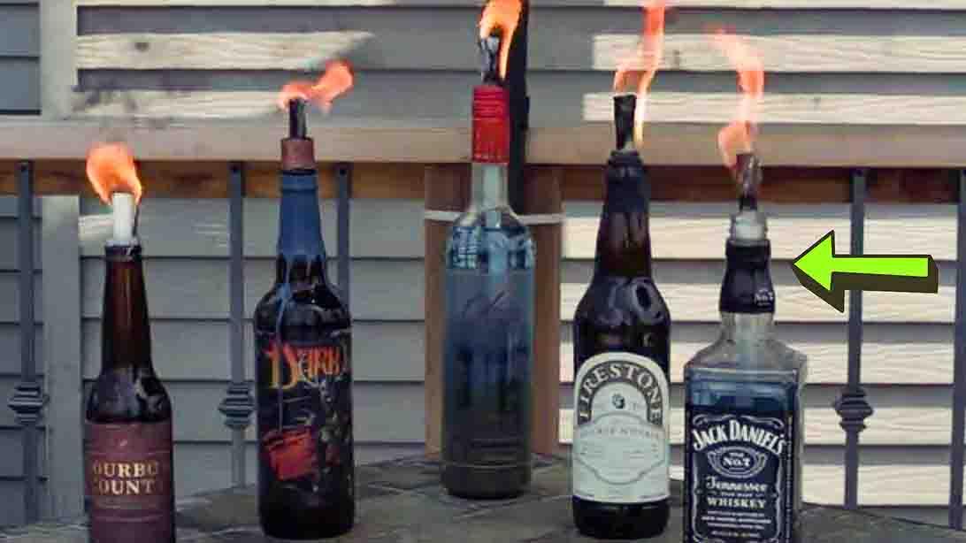 DIY Beer & Wine Tiki Torches Tutorial