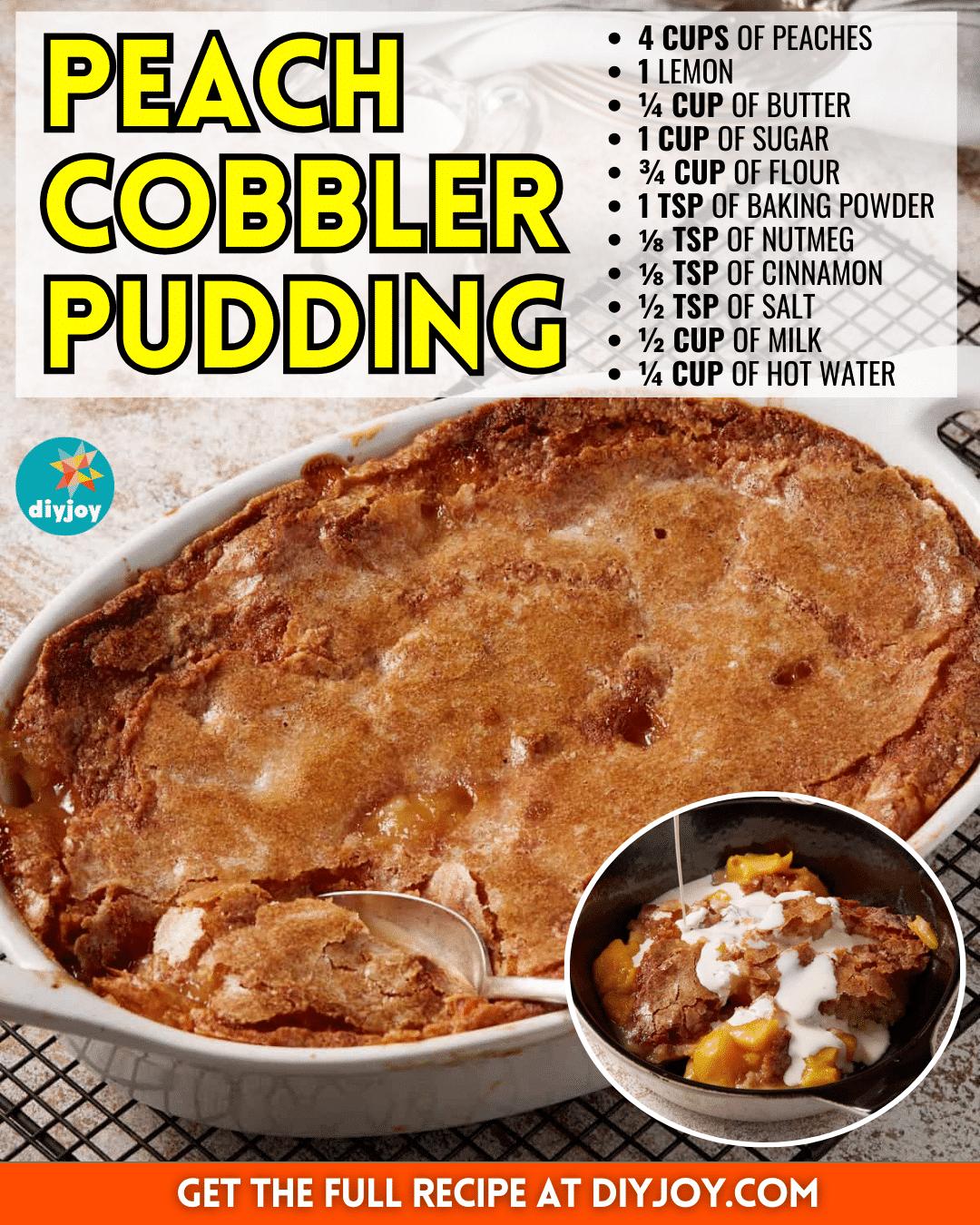 How To Make Peach Cobbler Pudding