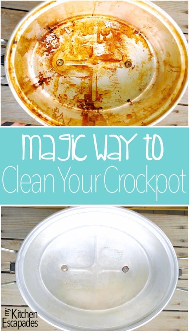 Magic Crockpot Cleaner Recipe, an easy homemade option that costs pennies per batch and a project worth repeating