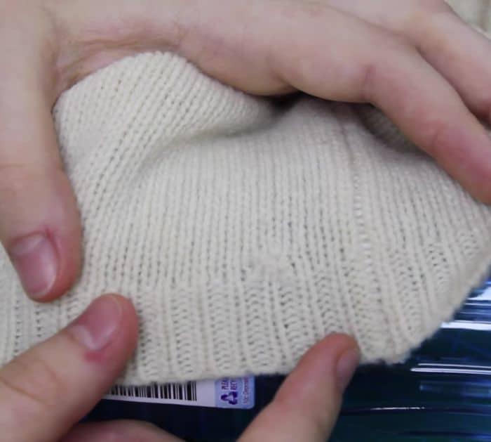 Easy Sweater Hole Sewing Tutorial