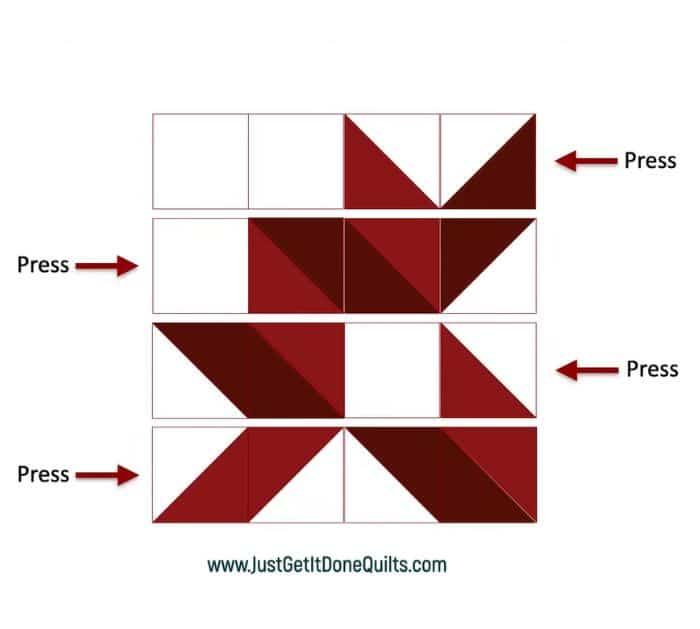 Beginner Carpenter Star Quilt Steps