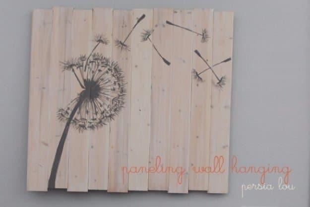 Paneling Wall Hanging Art, a rustic DIY pallet sign idea for the home and a budget friendly project using an old pallet