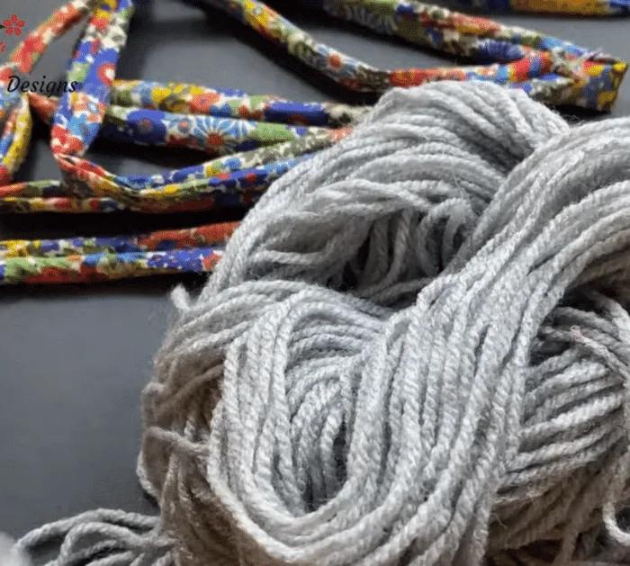 DIY Fabric Braided Necklace Materials