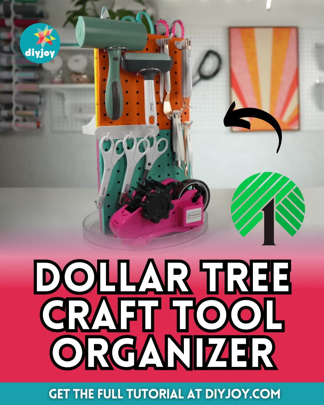 Easy DIY Dollar Tree Craft Tool Organizer Tutorial