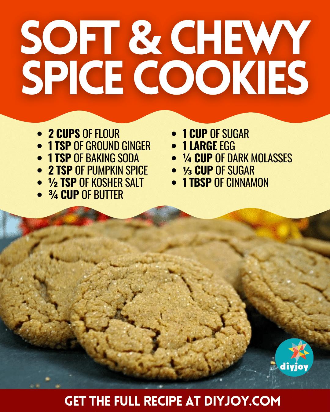 Soft and Chewy Spice Cookies Recipe