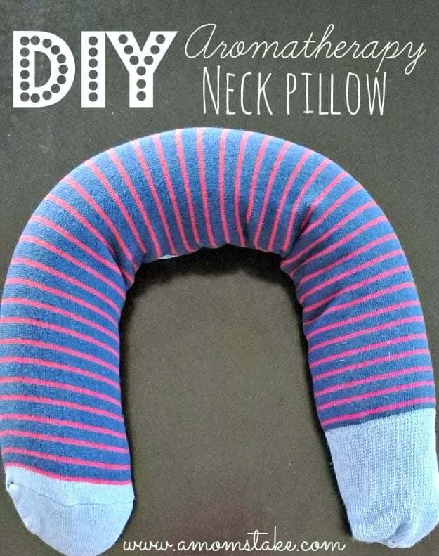 DIY Aromatherapy Neck Pillow, forgiving enough for shaky first time crafting and a pick that outshines anything off a shelf