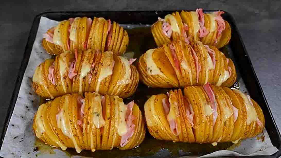 Stuffed Hasselback Potatoes Recipe