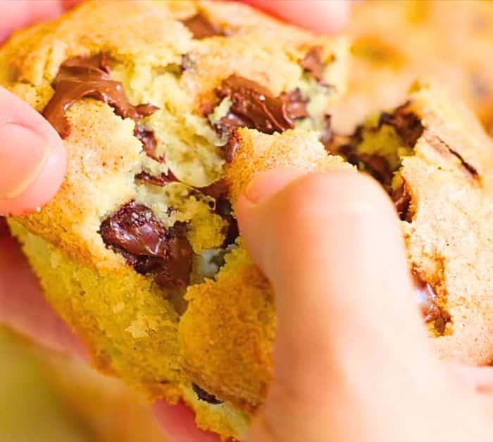 How to Make Bakery Style Chocolate Chip Muffins