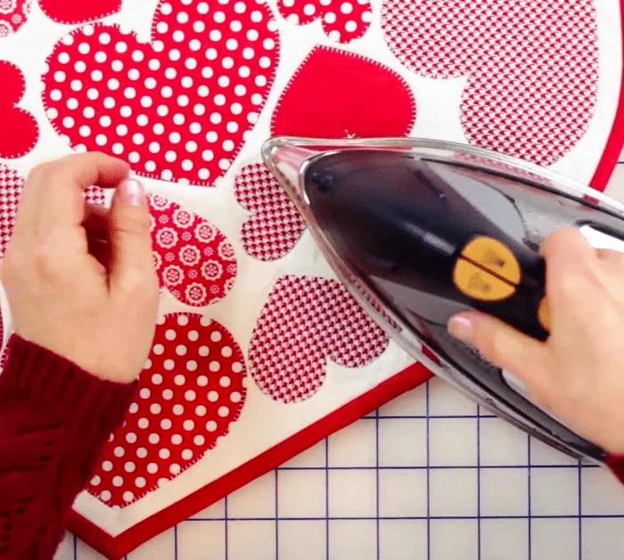 Materials for Valentine's Day Table Topper