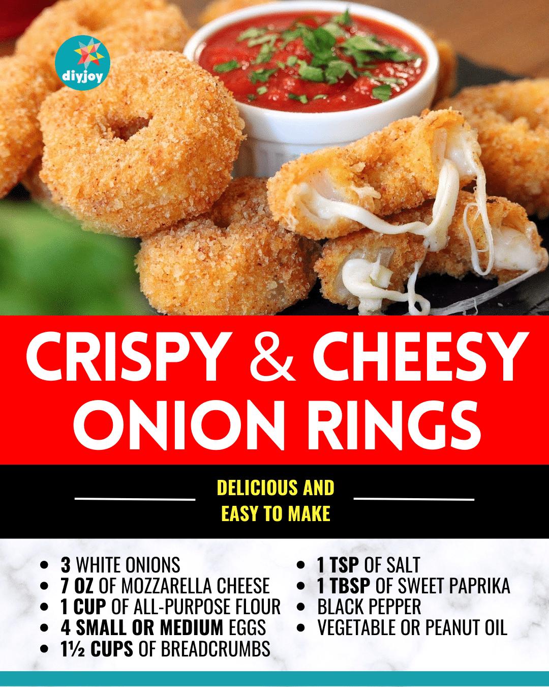 Super Crispy & Cheesy Onion Rings Recipe