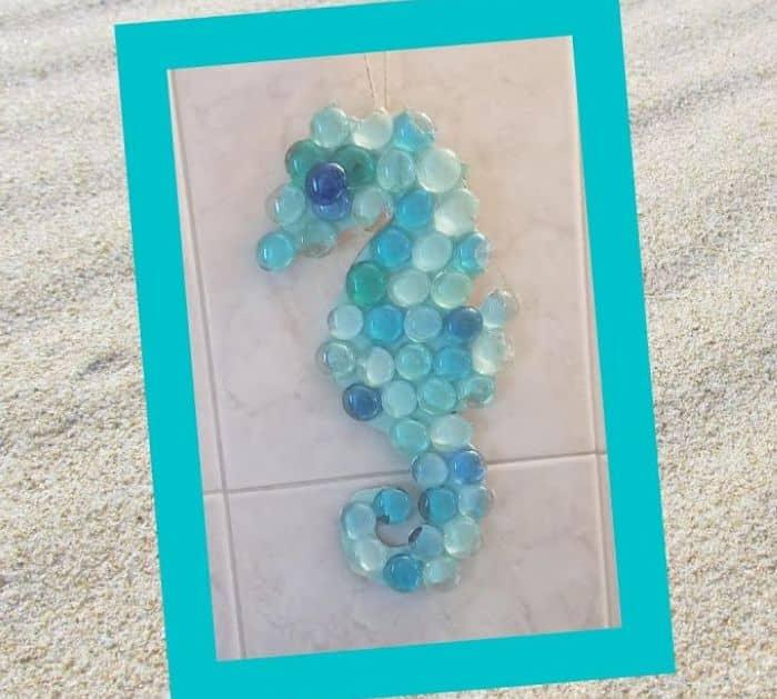 How To Make A DIY Glass Bead Seahorse Bathroom Décor