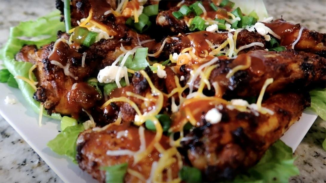 Cheesy Taco Chicken Wings In The Oven