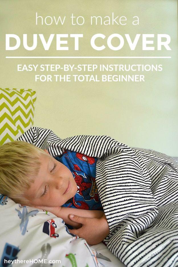 Twin Duvet Cover, friendly for a beginner working with basic tools and a result sturdy enough for daily use