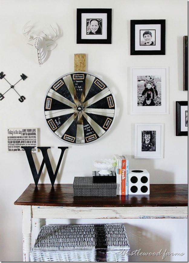 Bicycle Wheel Chalkboard Calendar, a favorite pick from this roundup and an idea worth saving for later