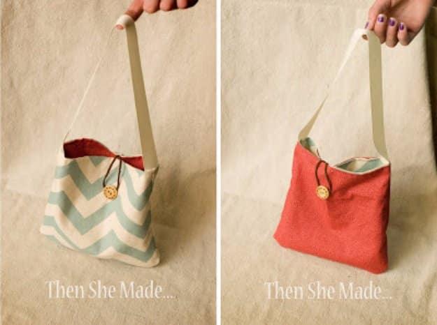 A reversible reusable gift bag sewn to replace wrapping paper for birthdays, holidays, and every occasion