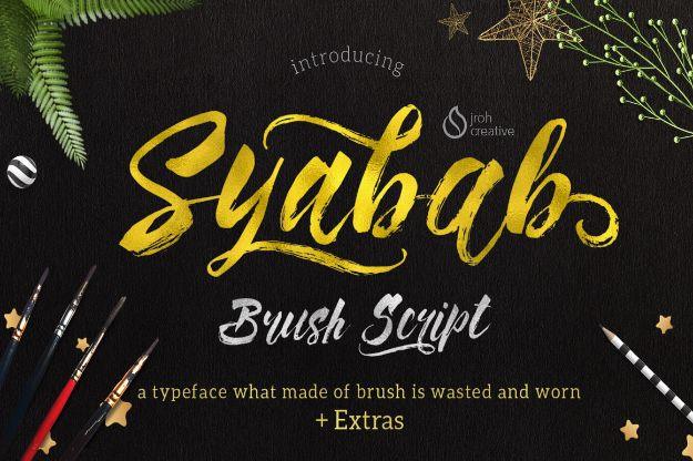 Best Free Fonts To Download for Crafts and DIY Projects - Syabab - Cute, Cool and Professional Looking Font Ideas for Teachers, Crafters and Wedding Decor - Calligraphy, Script, Sa